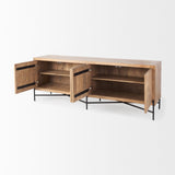 Mercana Cairo Sideboard Brown Wood | Black Metal