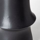 Mercana Laforge Black Vase Black Ceramic | 17H