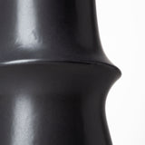 Mercana Laforge Black Vase Black Ceramic | 17H