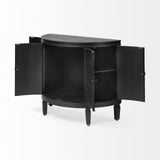 Mercana Romers Accent Cabinet Black Wood