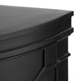 Mercana Romers Accent Cabinet Black Wood