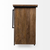 Mercana Maddox Sideboard Brown Wood | Black Metal