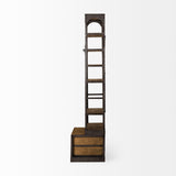 Mercana Brodie Shelving Unit Medium Brown Wood | Copper Metal | 32L