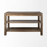 Mercana Emeril Kitchen Island Brown Wood