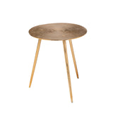 Mercana Reva Accent Table Gold Aluminum | 18W