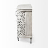 Mercana Moseley Accent Cabinet Gray Wood | 47L