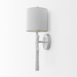 Mercana Sabinal Wall Sconce White Resin | White Shade