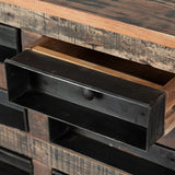 Mercana Wilton Sideboard Reclaimed Wood | Blackened Metal