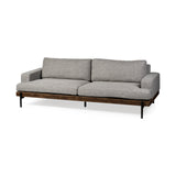 Mercana Colburne Sofa Gray Fabric | Black Metal