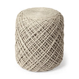 Mercana Allium Pouf Beige Wool