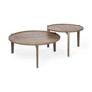 Mercana Cleaver Coffee Table Brown Wood