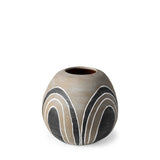 Mercana Cove Vase Brown/White Ceramic | 10H