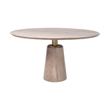 Mercana Maxwell Dining Table Light Brown Wood