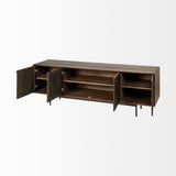 Mercana Grace Media Console Brown Wood