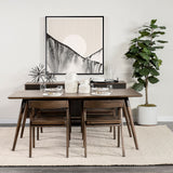 Mercana Nicholas Dining Table Brown Wood