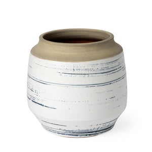 Mercana Sonnett Vase White/Blue Ceramic | 9H