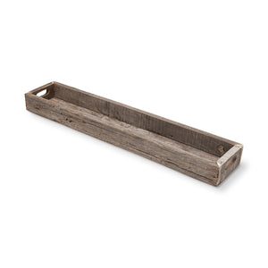Mercana Vernon Tray Brown Reclaimed Wood | 36L