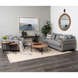 Mercana Helios Coffee Table Brown Wood | Black Metal