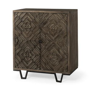 Mercana Argyle Accent Cabinet Brown Wood