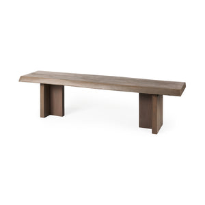 Mercana Konstantin Bench Medium Brown Wood