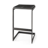 Mercana Kiran Bar/Counter Stool Black Wood | Black Metal | Bar