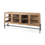 Mercana Arelius Sideboard Light Brown Wood | Black Metal