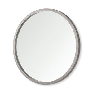 Mercana Gambit Wall Mirror Gray Wash Wood | 46" Round