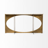 Mercana Reinhold Console Table White Marble | Gold Metal