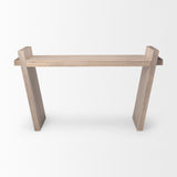 Mercana Elaine Console Table Brown Wood