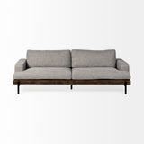 Mercana Colburne Sofa Gray Fabric | Black Metal