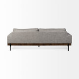 Mercana Colburne Sofa Gray Fabric | Black Metal