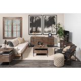 Mercana Glenn Coffee Table Brown Wood | Black Metal