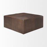 Mercana Minara Ottoman Brown Leather