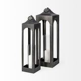 Mercana Ina Lantern Charcoal Metal | 30H