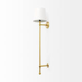 Mercana Chester Wall Sconce Gold Metal | Cream Shade