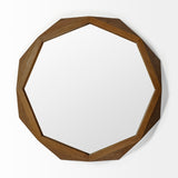 Mercana Aramis Wall Mirror Brown Wood | 41"