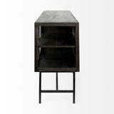 Mercana Arelius Sideboard Black-Brown Wood | Black Metal