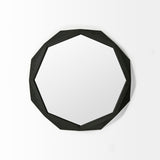 Mercana Aramis Wall Mirror Black Wood | 32"