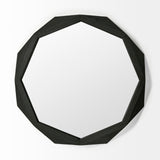 Mercana Aramis Wall Mirror Black Wood | 41"