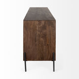 Mercana Glenn Sideboard Brown Wood | Black Metal