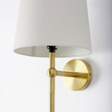 Mercana Chester Wall Sconce Gold Metal | Cream Shade