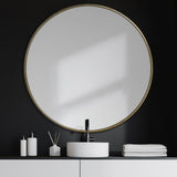 Mercana Piper Wall Mirror Gold Metal | 47"