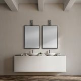 Mercana Grimm Wall Mirror Gray Metal | Rectangle