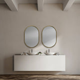 Mercana Sylvia Wall Mirror Gold Metal