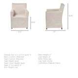 Mercana Elbert Dining Chair Cream Fabric ((Side Chair)