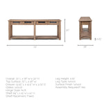 Mercana Harrelson Console Table Brown Wood