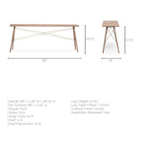 Mercana Kirby Console Table Brown Wood