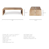 Mercana San Andreas Coffee Table Brown Wood