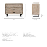 Mercana Giselle Accent Cabinet Light Brown Wood