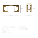 Mercana Reinhold Console Table White Marble | Gold Metal